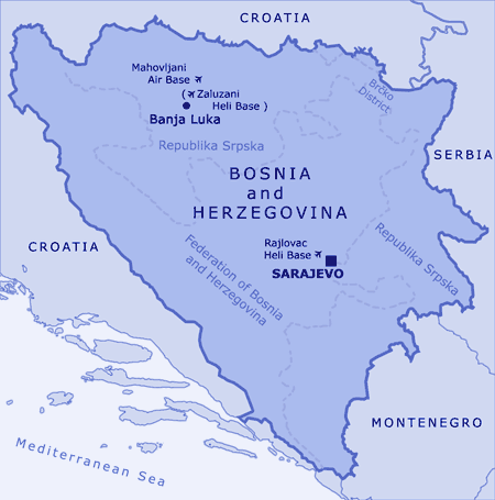 Bosnia-Herzegovina map