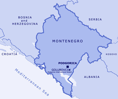 Montenegro map