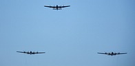 Wednesday Evening: B-29s DOC and FIFI with the Lancaster