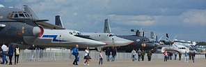 Static aircraft line-up at Kubinka air base