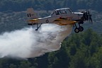 HAF M-18BS Dromader water bomber demo