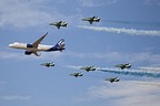 Aegean Airlines with Saudi Hawks