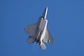 Although not the USAF F-22A Raptor Demo Team, the F-22A still flew a nice display.