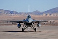 Nellis based F-16 returning from the Nellis AFB units fly-by