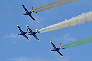 Patrouille Tranchant (Fouga Magister x4)