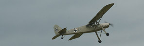 The light Fieseler Storch, with Lysander on background