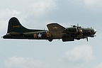 B-17 Flying Fortress 'Sally B' with bomb bay doors opened