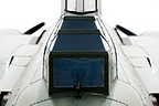 B-17 tailgunner window close-up