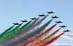 Frecce Tricolori nineship formation