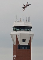 RCAF CF-18 Hornet Demo over Westover's tower