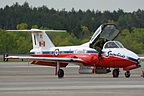 Canadian Snowbirds groundcrew working on the Tutor 