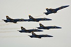 USN Blue Angels leader breaking for landing