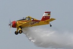 PZL 106 AR Kruk demonstraing its fire fighting capability