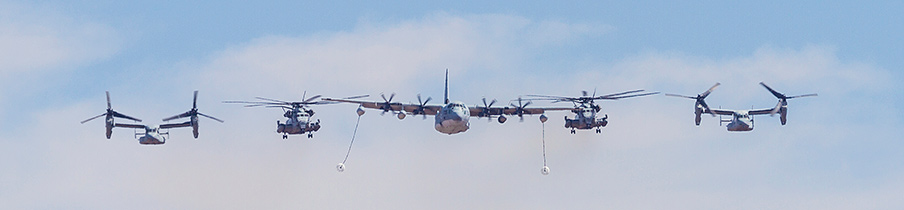 KC-130J & MH-53E & MV-22B