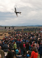 Corsair flying tight display, close to public