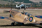 Spitfire TR.9 with the Dakota in the background