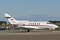 BAe 125 CC.3, ZD704, from No. 32 (The Royal) Squadron provided VIP Transport on the day of the Airshow and is seen departing after the event. 	.