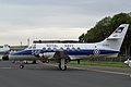 Scottish Aviation Jetstream T.2, XX484/566/CU66, of 750 Naval Air Squadron with 100 Years Of Naval Aviation markings in the static display.