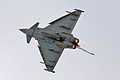 Noise, flame and raw power as the 2010 Royal Air Force Typhoon Solo Display pilot demonstrates his aircraft to the crowd.