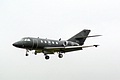 Dassault Falcon DA20 ECM, 053, from 717 Skvadron Royal Norwegian Air Force on approach to land for a rare appearance at Leuchars