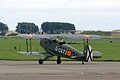 Returned to an older Spanish Air Force colour scheme and serial CASA 131 G-CTGX taxies towards the static display