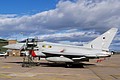 11 Squadron Eurofighter Typhoon FGR.4 ZK305/DE parked on the main ramp on Friday waiting to be towed into position for static display