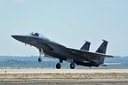 F-15C Eagle arriving for the static display