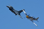 USAF Heritage Flight formation on Saturday