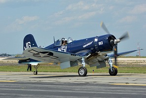 Mark Murphy presenting the FG-1D Corsair