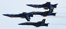 USN Blue Angels formation practice