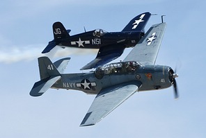 TBM Avenger and FG-1D Corsair formation