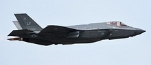 F-35A Lightning II gear up