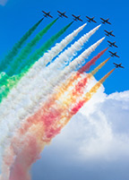 Italian colours against the Gloucestershire sky