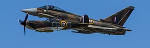 RAF Typhoon & Spitfire Synchro Pair