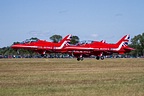 RAF Red Arrows formation take-off