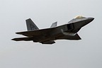 USAF F-22A Raptor Demo high speed pass