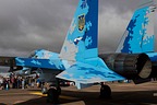 Ukrainian Air Force Su-27UB1M tail markings