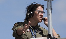 RNZAF Sqn Ldr Kate Bint air display commentary