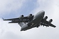 The C-17 as it comes in to land