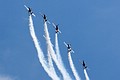 Aerostars Yak-50 team with Breitling Sukhoi 26