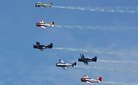 Trojan Horsemen T-28 six-ship formation