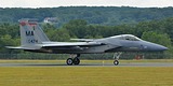 Massachusetts ANG 104th FW F-15C Eagle taxi to runway