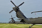 UH-60s tails rotor blades aligned