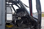 A view of the instrument panel in the Sikorsky HH-60G Pave Hawk from the flight commander's side