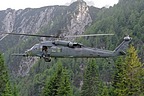 HH-60G Pave Hawk hovering over the training zone