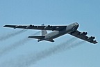 Late in the morning on Tuesday, June 4, 2019, this 2nd BW B-52H performs a fly-pass over Aviano AB after a non-stop flight from Barksdale AFB, Louisiana. 