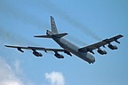 Late in the morning on Tuesday, June 4, 2019, this 2nd BW B-52H performs a fly-pass over Aviano AB after a non-stop flight from Barksdale AFB, Louisiana. 