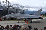 Technical crew from the German Air Force supervise the engine shutdown in front of interested media representatives.