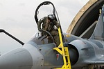 331 Mira pilot dismounting Mirage 2000-5 Mk.2 555