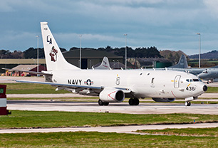 The US Navy VP-5 P-8A Poseidon 168436 on the runway